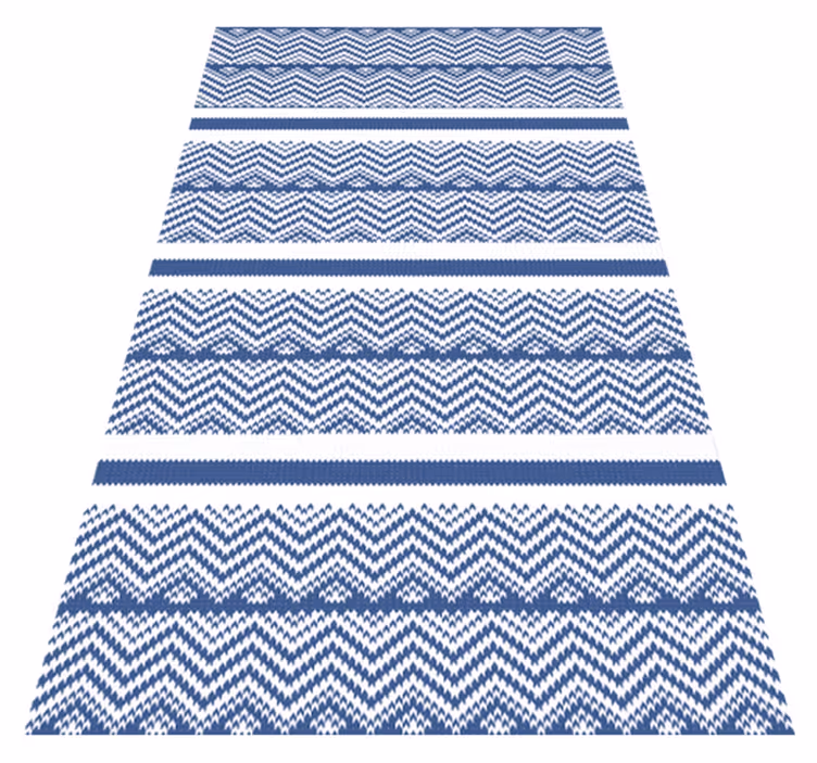 Tapis vinyle rayures motif à bandes en chevrons - TenStickers