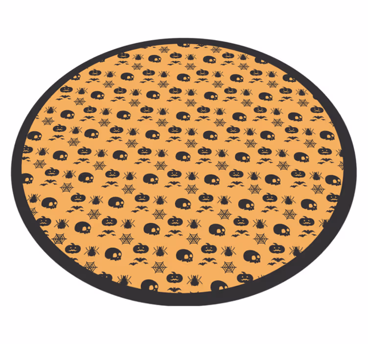 Tapis vinyle pour halloween motif circulaire effrayant - TenStickers