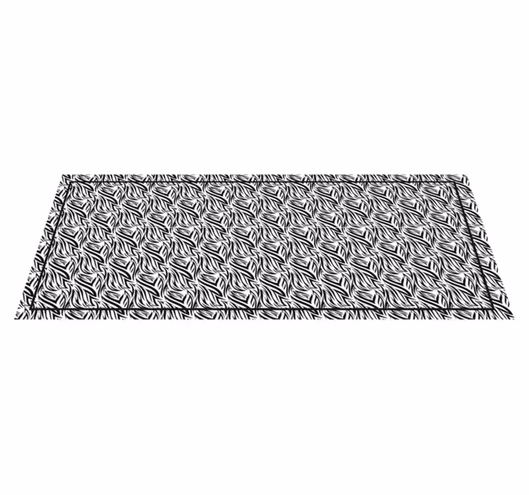 Tapis vinyle animal torsions de zèbre - TenStickers