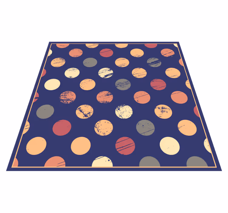 Tapis vinyles géométriques motif pointillé abstrait - TenStickers