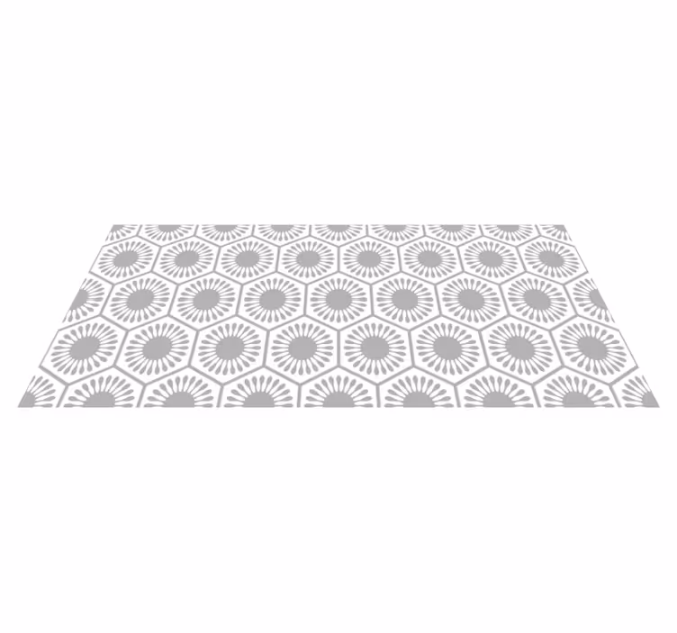 Tapis vinyles géométriques motif rayon de soleil - TenStickers