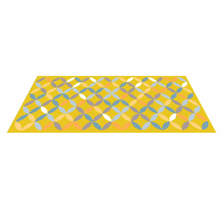 Tapis vinyles géométriques composition géométrique abstraite - TenStickers