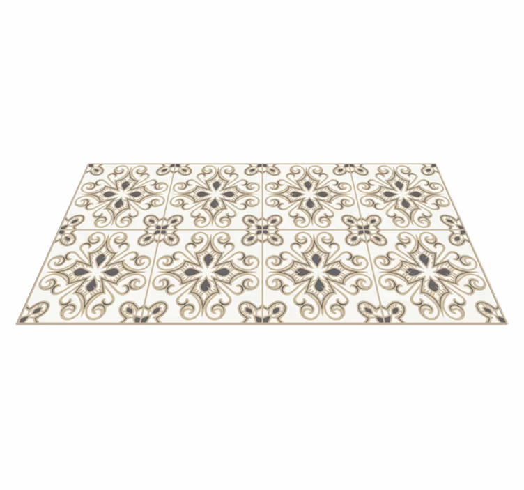 Tapis vinyle motif de mosaïque classique - TenStickers