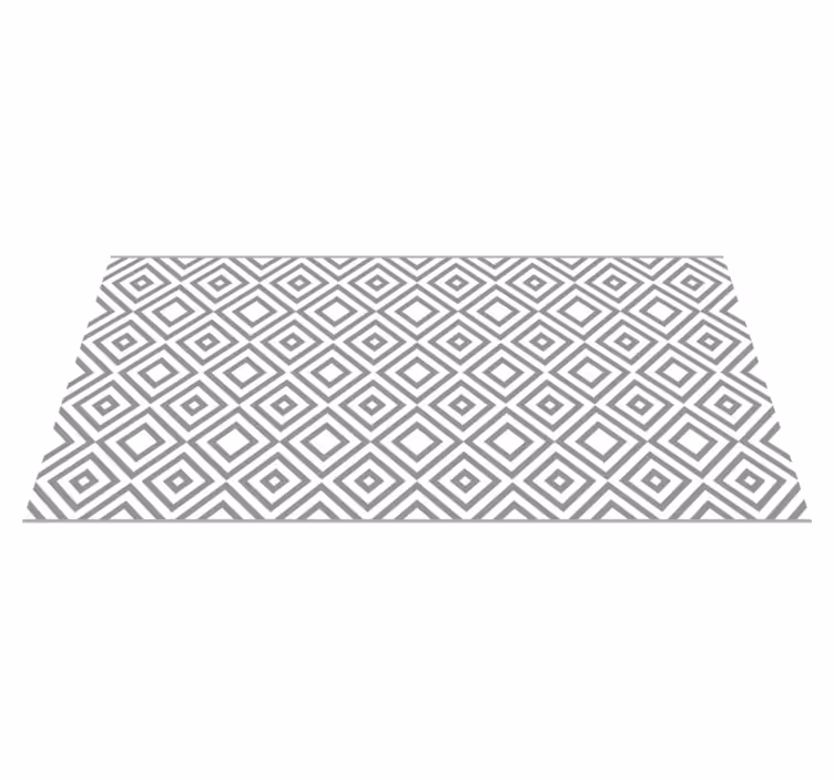 Tapis vinyles géométriques design à motifs diamants - TenStickers