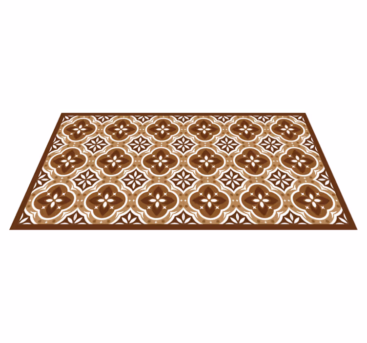 Tapis vinyle carreaux de ciment carreaux ornés en mosaïque - TenStickers