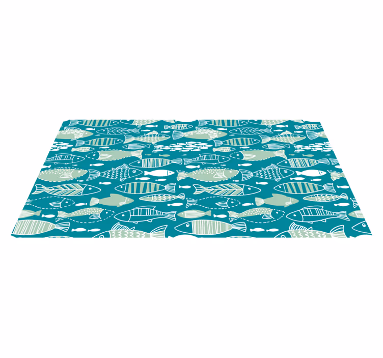 Tapis vinyle animal motif aquatique - TenStickers