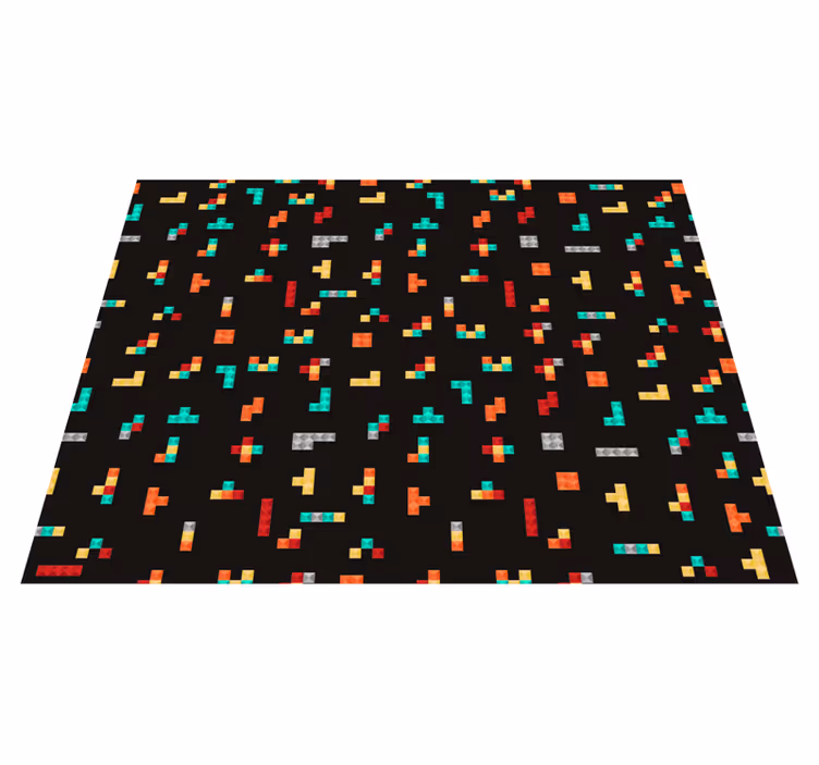 Tapis vinyle jeux thème de tetris - TenStickers