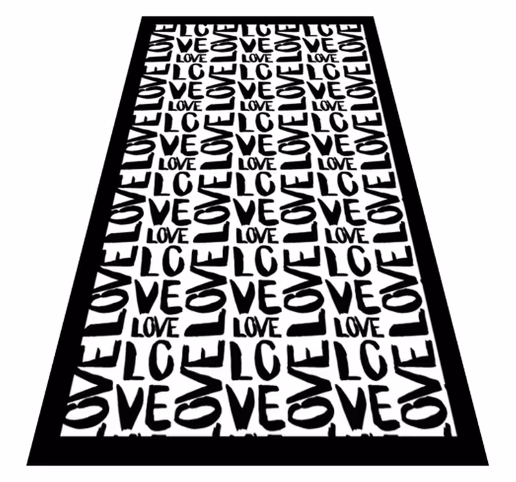 Tapis vinyle citation texte d'amour expressif - TenStickers