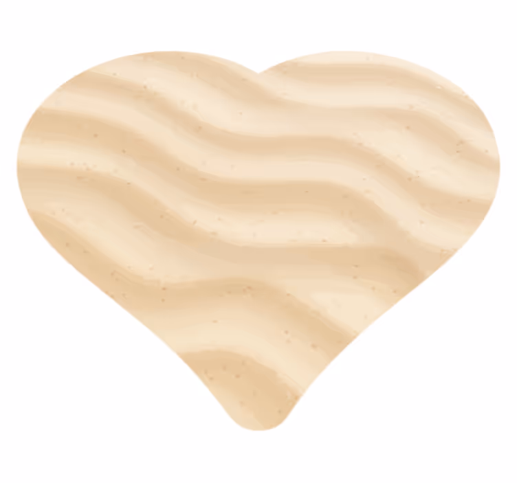 Tapis vinyle texture forme de coeur ondulé - TenStickers