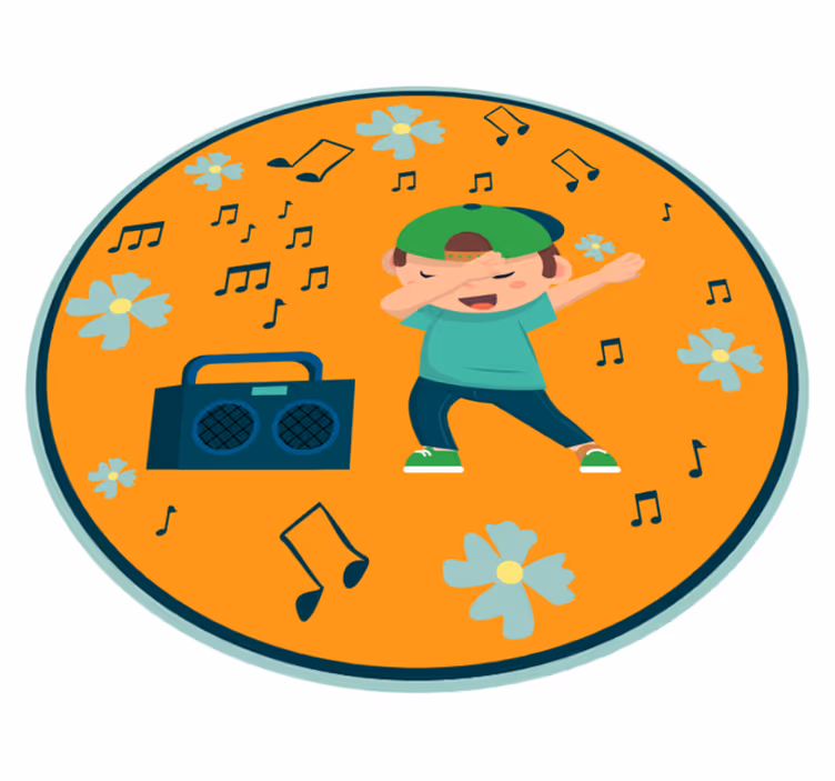 Tapis vinyle pour enfants imagerie de danse enfantine - TenStickers