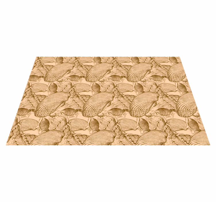 Tapis vinyle animal motif de coquille illustré - TenStickers