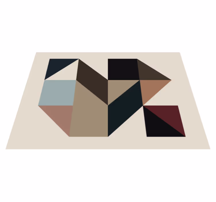 Tapis vinyles géométriques décorations formes géométriques - TenStickers