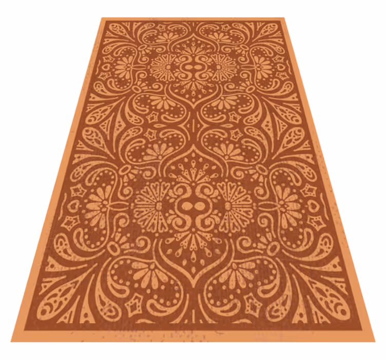 Tapis vinyle cuisine ornement inspiré du mandala - TenStickers