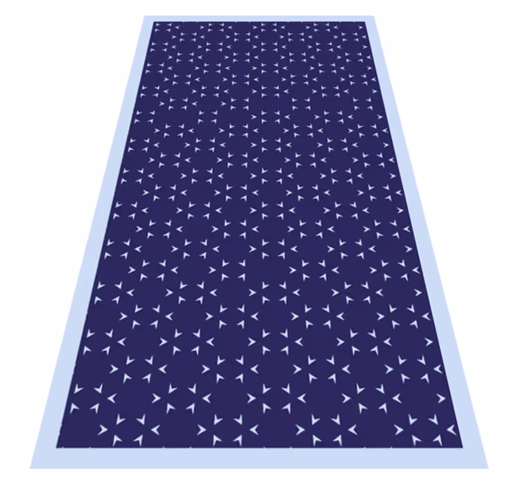 Tapis vinyle rayures motif de lignes maritimes - TenStickers