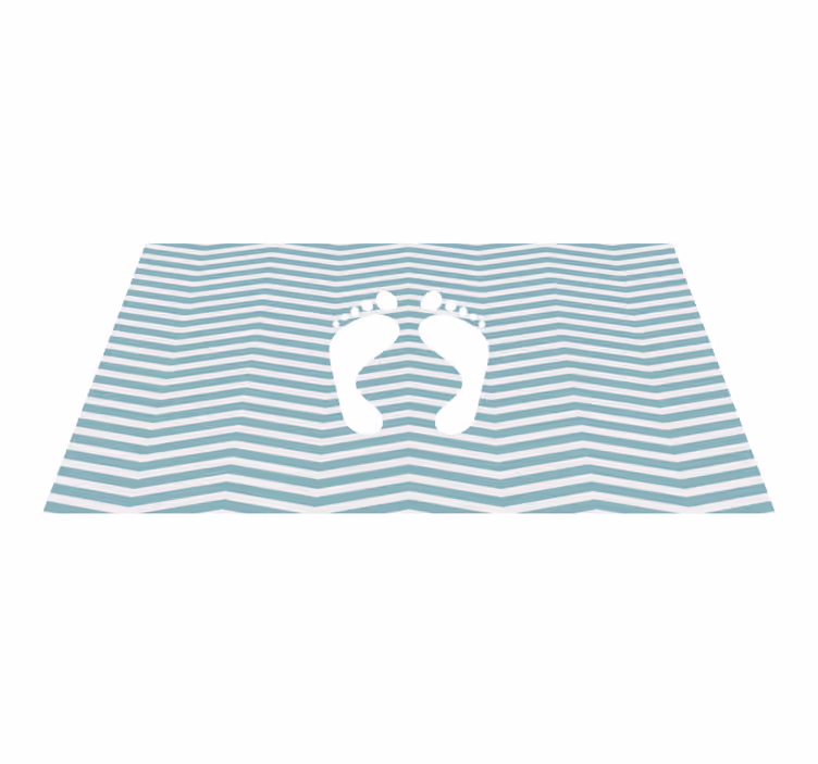 Tapis vinyle rayures empreinte rayée - TenStickers