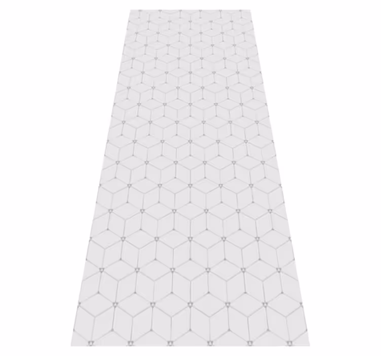 Tapis vinyle carreaux de ciment motif carrelé géométrique - TenStickers