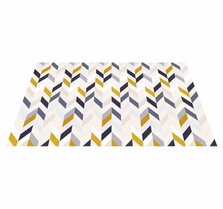 Tapis vinyles géométriques motif chevron en zigzag - TenStickers