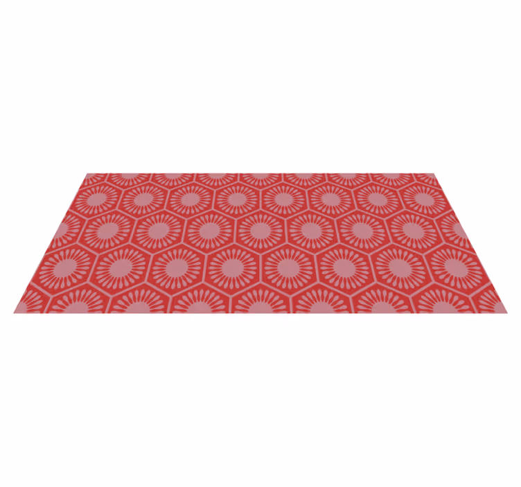 Tapis vinyles géométriques ensemble à motifs circulaires - TenStickers