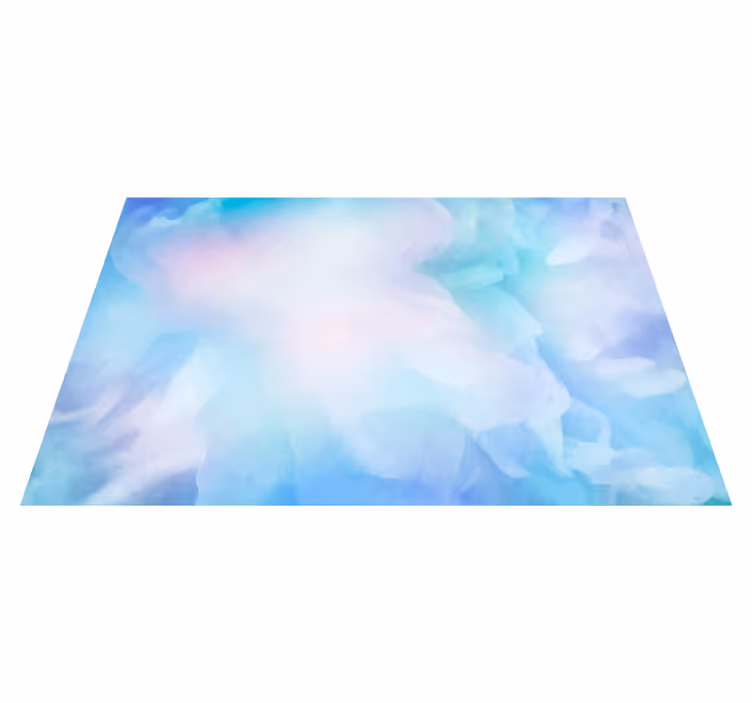 Tapis vinyle ciel nuageux style abstrait - TenStickers