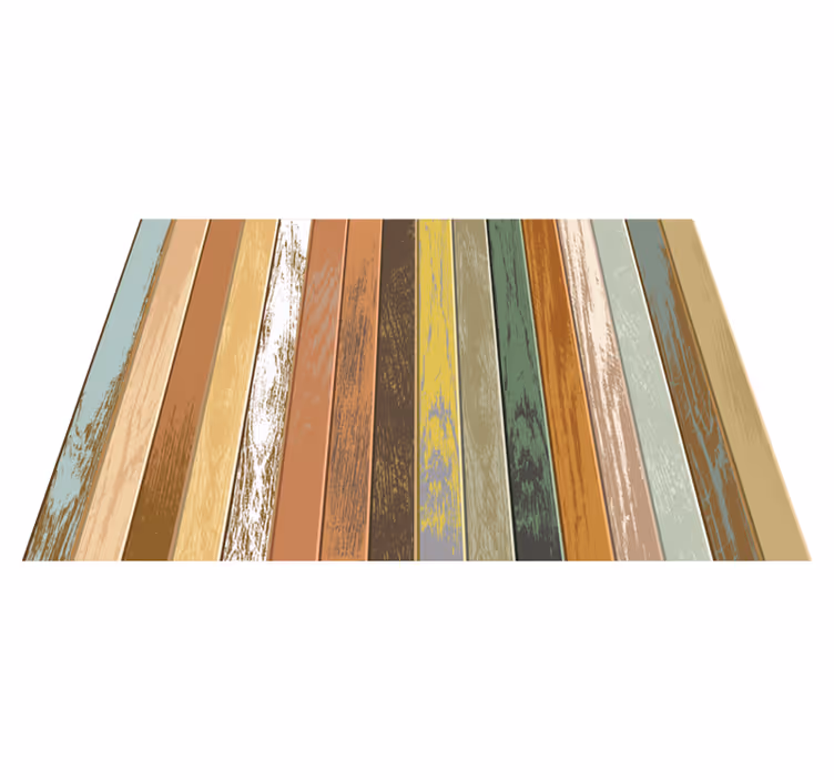 Tapis vinyle texture coups de pinceau abstraits - TenStickers