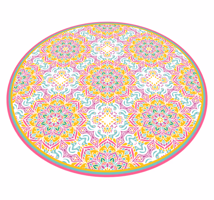 Tapis vinyle mandala mandalas ronds - TenStickers
