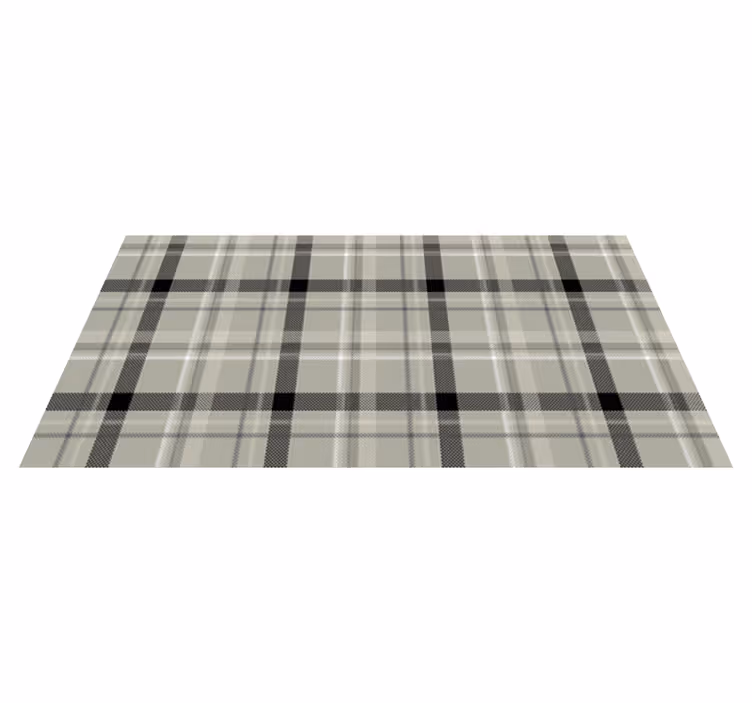 Tapis vinyle texture motif écossais - TenStickers