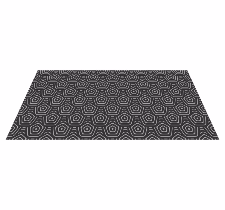 Tapis vinyles géométriques diamants concentriques - TenStickers