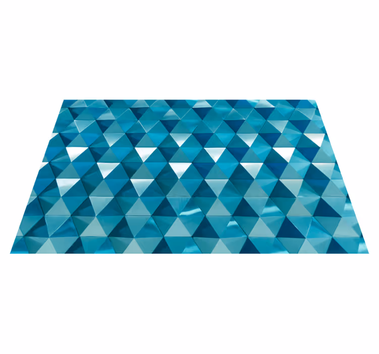 Tapis vinyles géométriques carrelage triangulaire - TenStickers