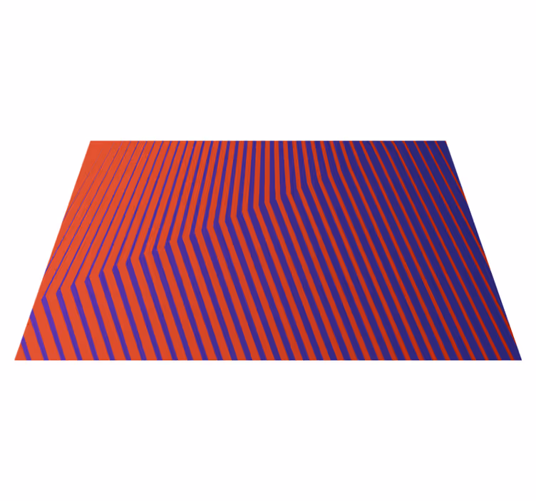Tapis vinyle rayures rayures en contraste - TenStickers
