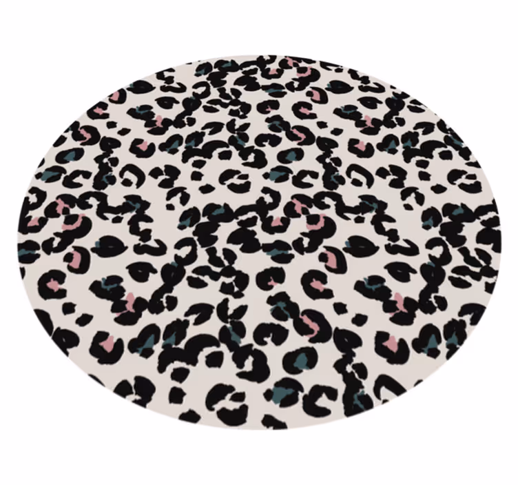 Tapis vinyle animal motif de taches de léopard - TenStickers