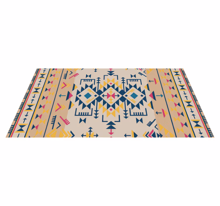 Tapis vinyles géométriques décor à motifs géométraux - TenStickers