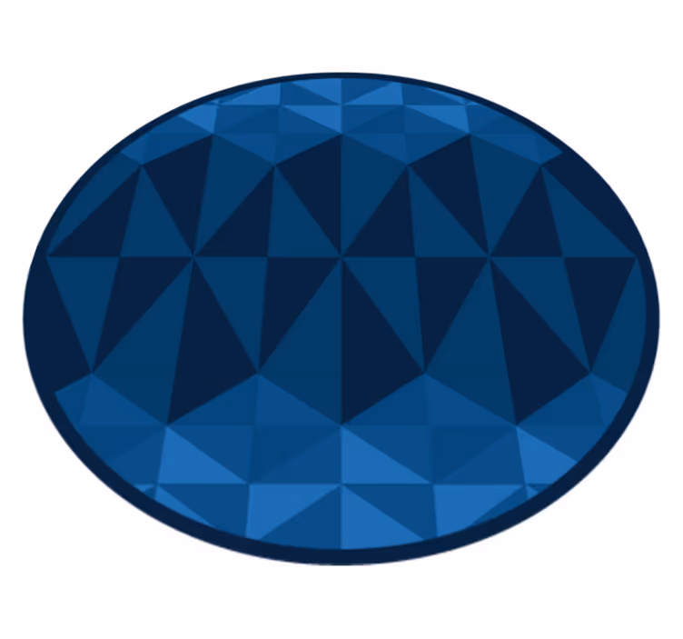 Tapis vinyles géométriques conception circulaire géométrique - TenStickers