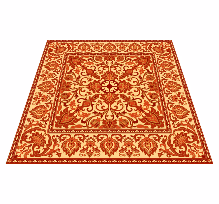Tapis vinyle rétro inspiration baroque ornée - TenStickers