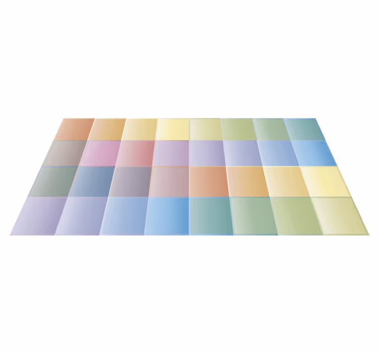 Tapis pour cuisine pixellisation colorée - TenStickers