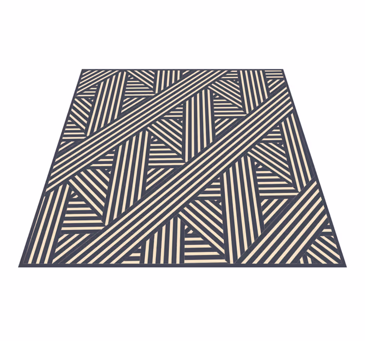 Tapis vinyles géométriques lignes diagonales géométriques - TenStickers