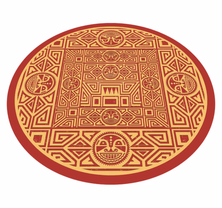 Tapis vinyle mandala tribal - TenStickers