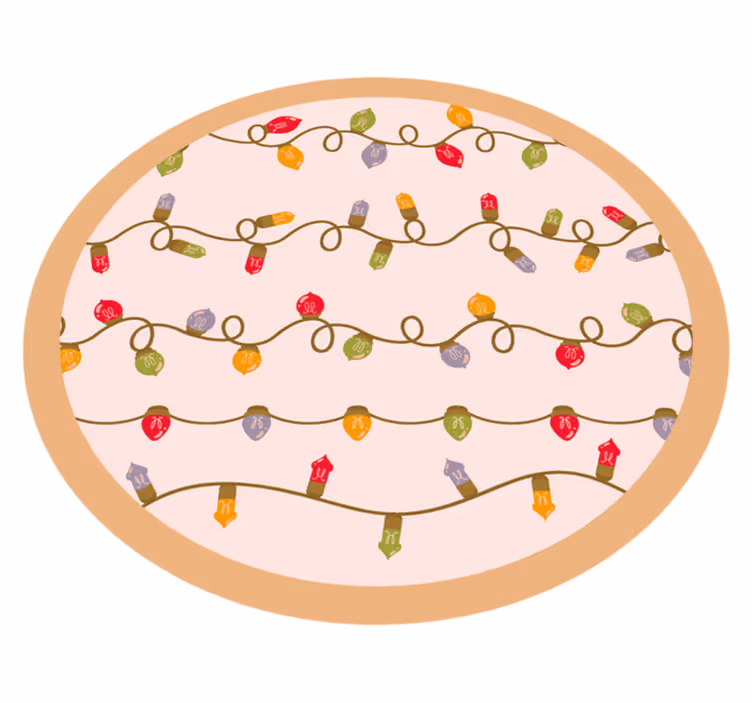 Tapis vinyle  événements guirlande festive - TenStickers