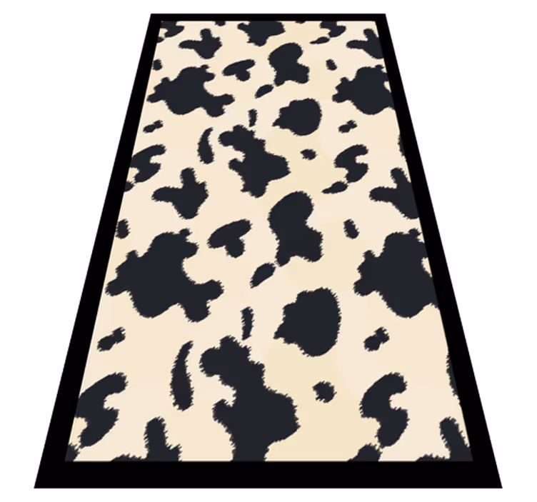 Tapis vinyle animal motif en peau de vache - TenStickers