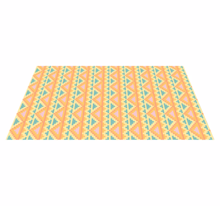 Tapis vinyles géométriques décor à motifs tribaux - TenStickers