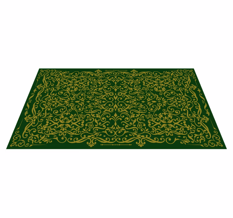 Tapis vinyle texture motif tourbillonnant orné - TenStickers