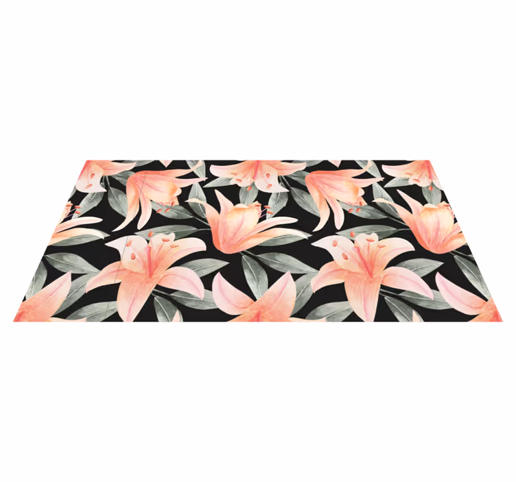 Tapis vinyle fleurs et plantes images de brise florale - TenStickers