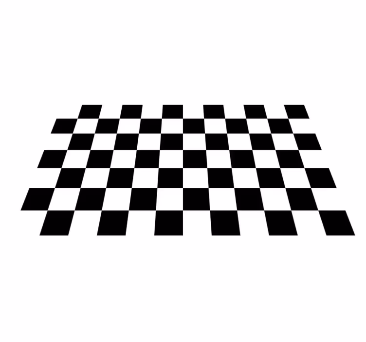 Tapis vinyles géométriques motif à carreaux - TenStickers