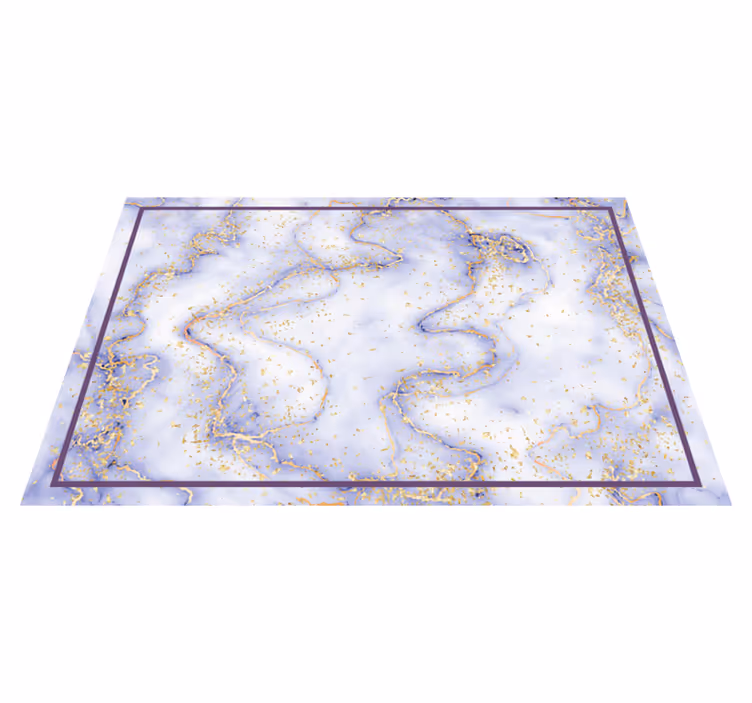 Tapis vinyle marbre éclaboussure d'or marbré - TenStickers