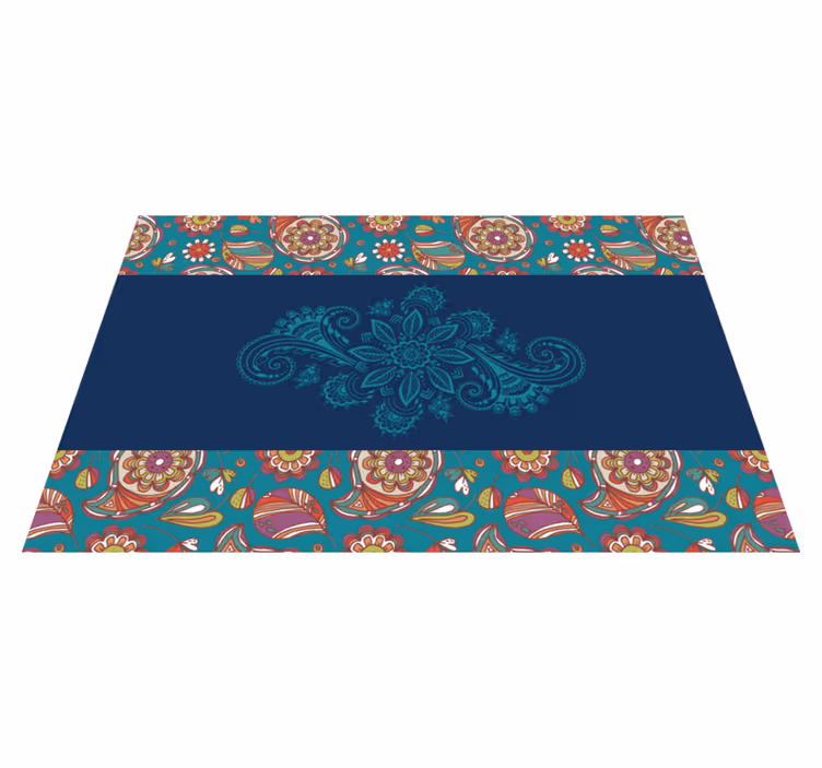 Tapis vinyle mandala coureur de mandalas - TenStickers