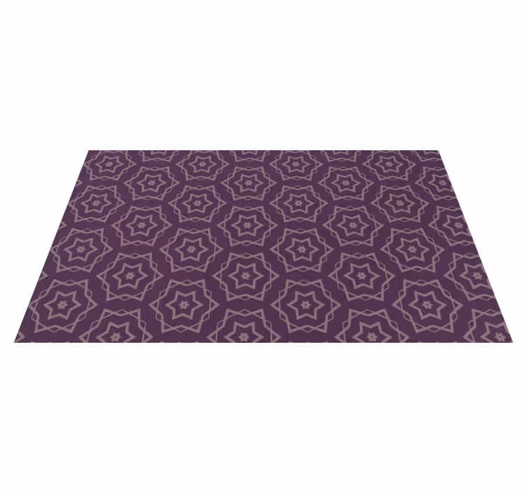 Tapis vinyles géométriques motif symétrique - TenStickers