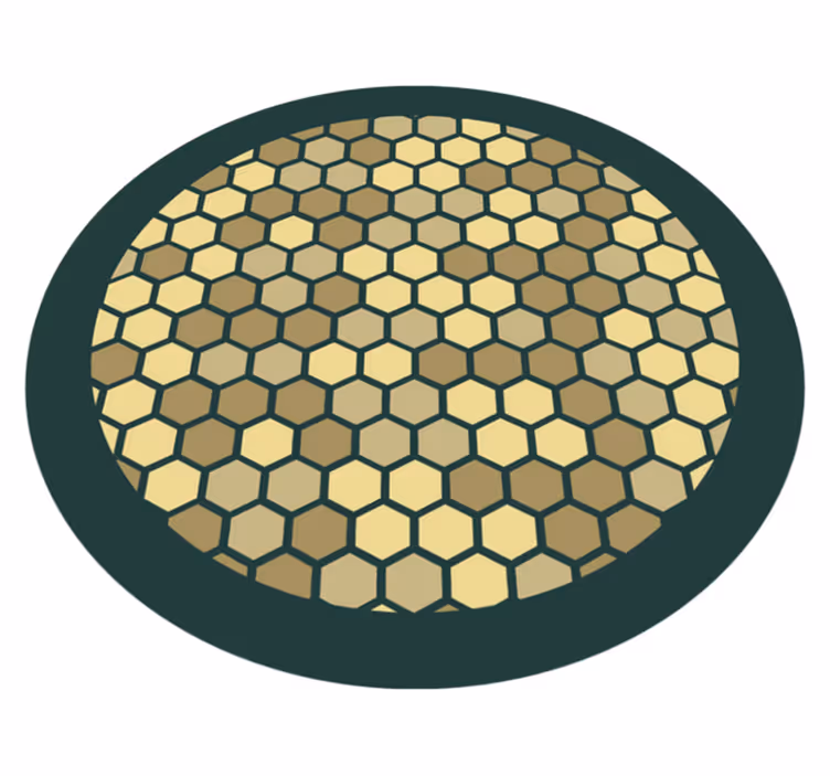 Tapis vinyles géométriques nid d'abeille géométrique - TenStickers