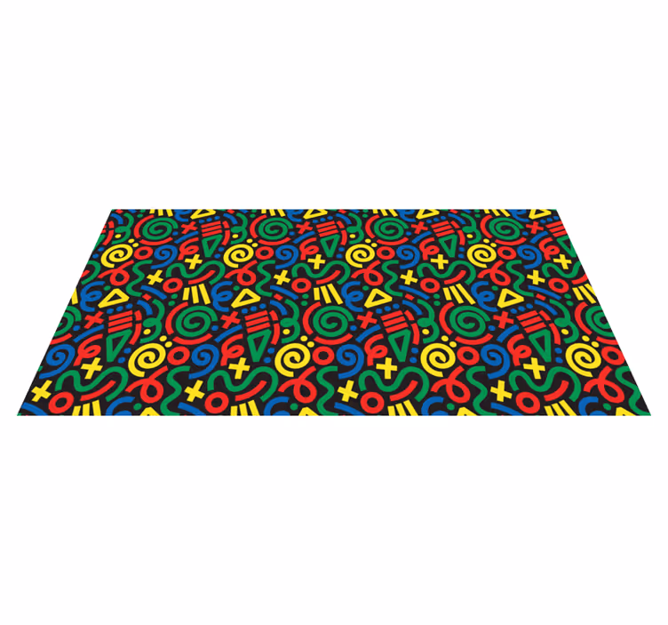 Tapis vinyle jeux modèle de puzzle vibrant - TenStickers