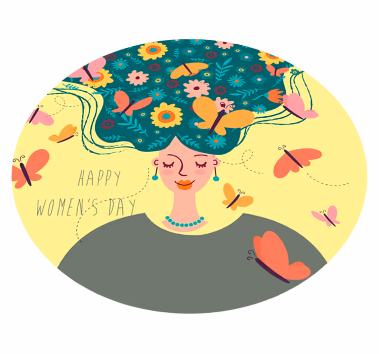 Tapis vinyle  événements joyeuse journée de la femme - TenStickers