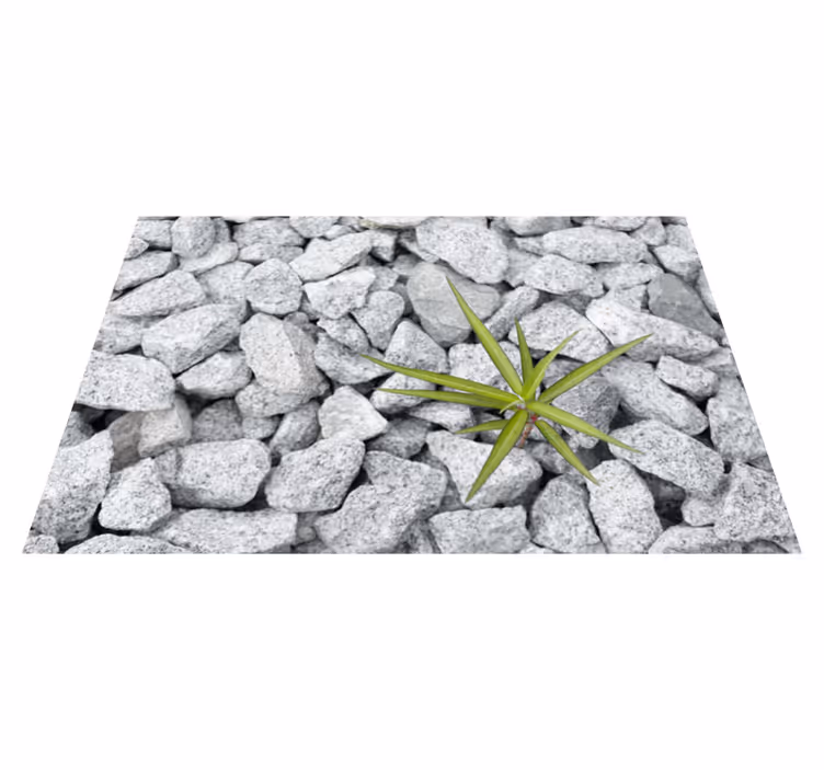 Tapis vinyle pierre surface texturée en pierre - TenStickers