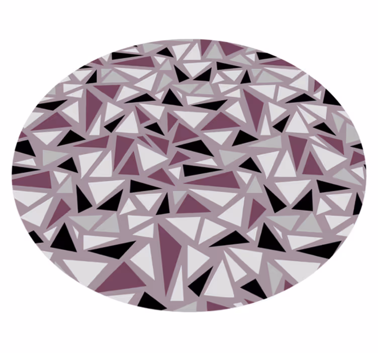 Tapis vinyles géométriques mosaïque triangulaire géométrique - TenStickers